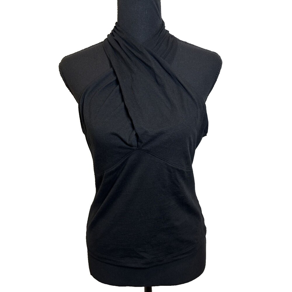 Nation Los Angeles Hanna Halter Top Black Women's Size Medium Boho Romantic Edgy